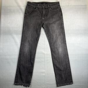 Joes Jeans The Classic Mens 34 Gray Dark Wash Straight Leg Stretch Denim